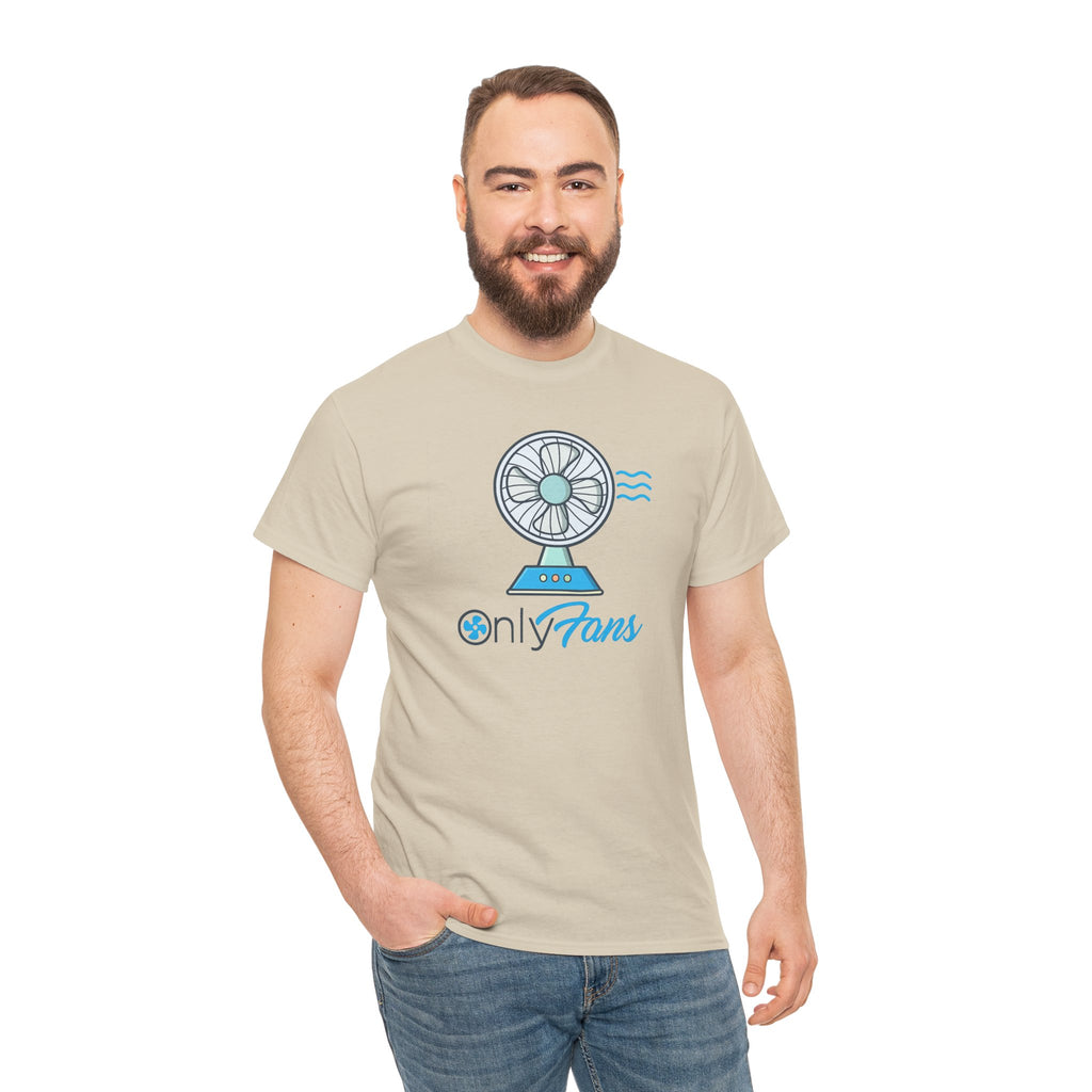 Only Fans Graphic Tee — Cute Fan Illustration Novelty T-Shirt