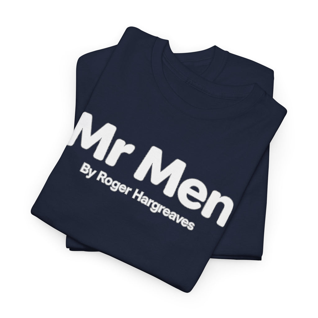 Mr Men T-Shirt – Retro 'Mr Men by Roger Hargreaves' Logo Tee