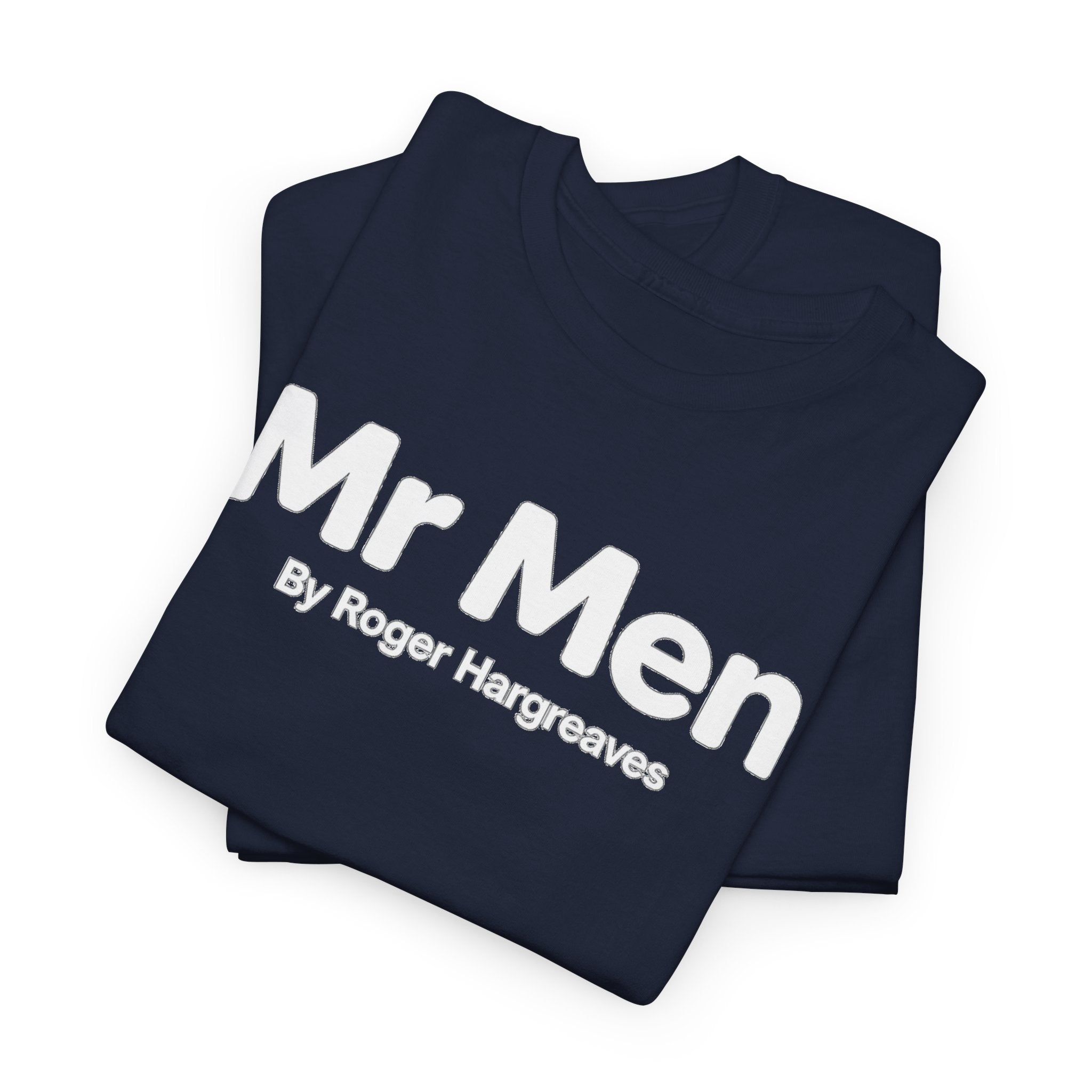 Mr Men T-Shirt – Retro 'Mr Men by Roger Hargreaves' Logo Tee