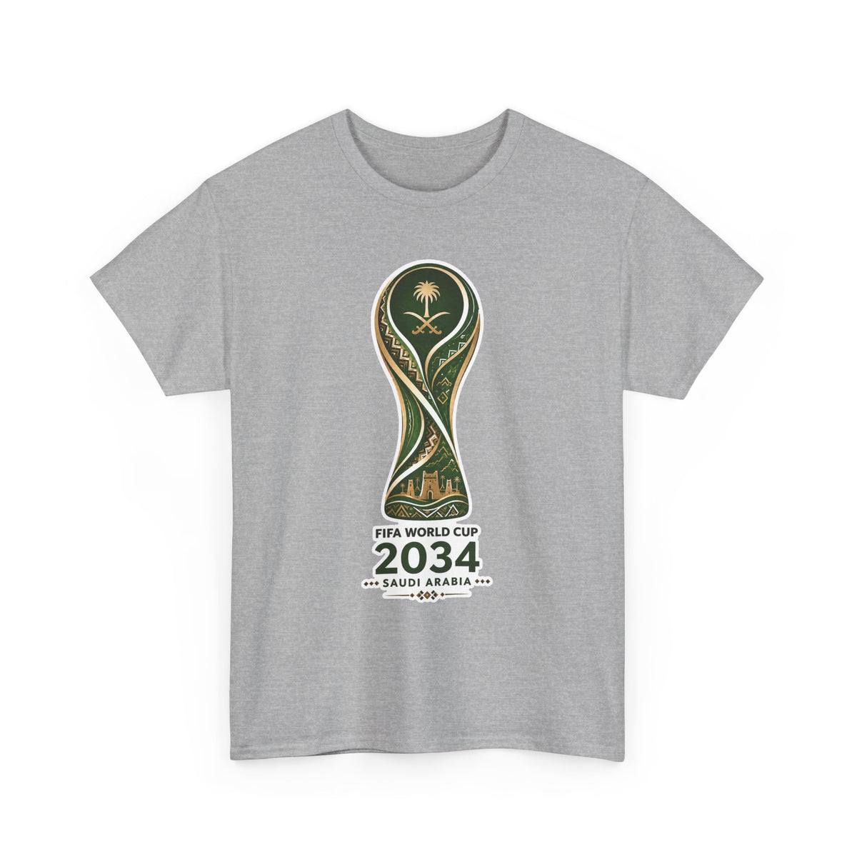 2034 FIFA World Cup Qatar 2034 Trophy Cotton T‑Shirt