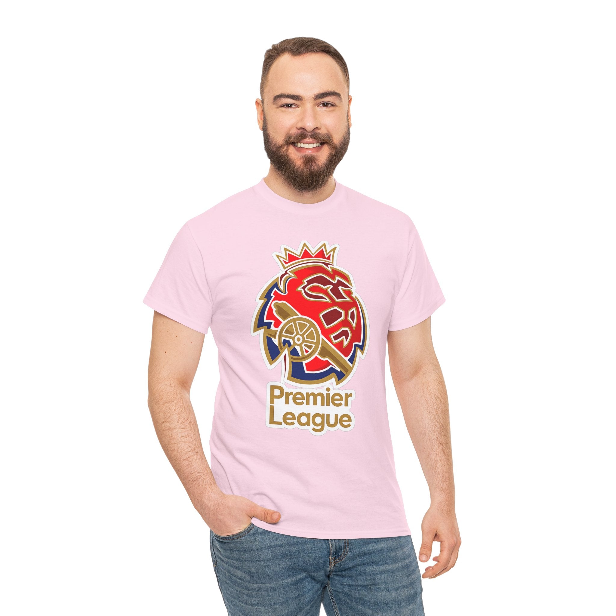 Arsenal Premier League Lion Logo T-Shirt — Soccer Fan Tee