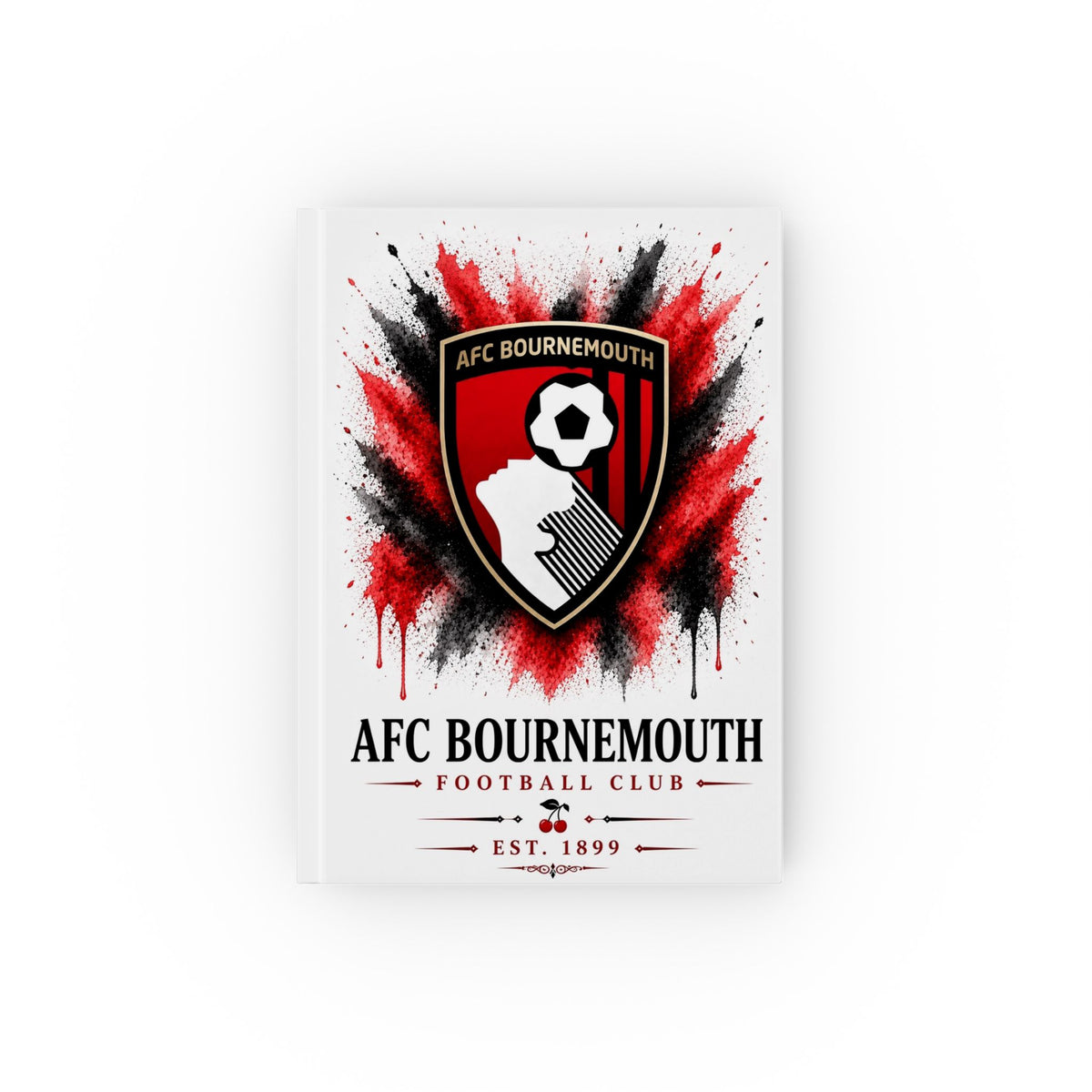 AFC Bournemouth Hardback Journal — Football Club Crest Notebook