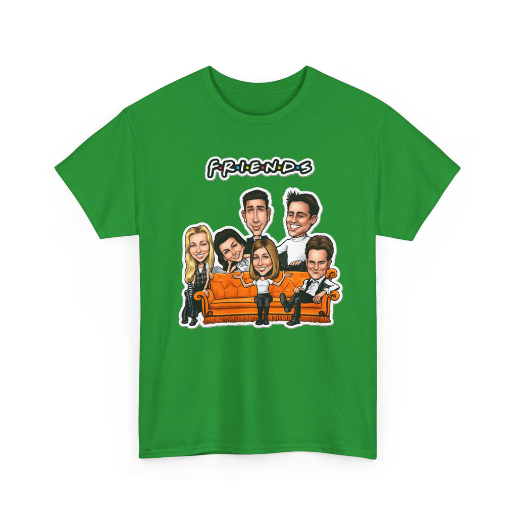 Friends TV Show Cartoon Cast T-Shirt — Iconic Couch Graphic Tee