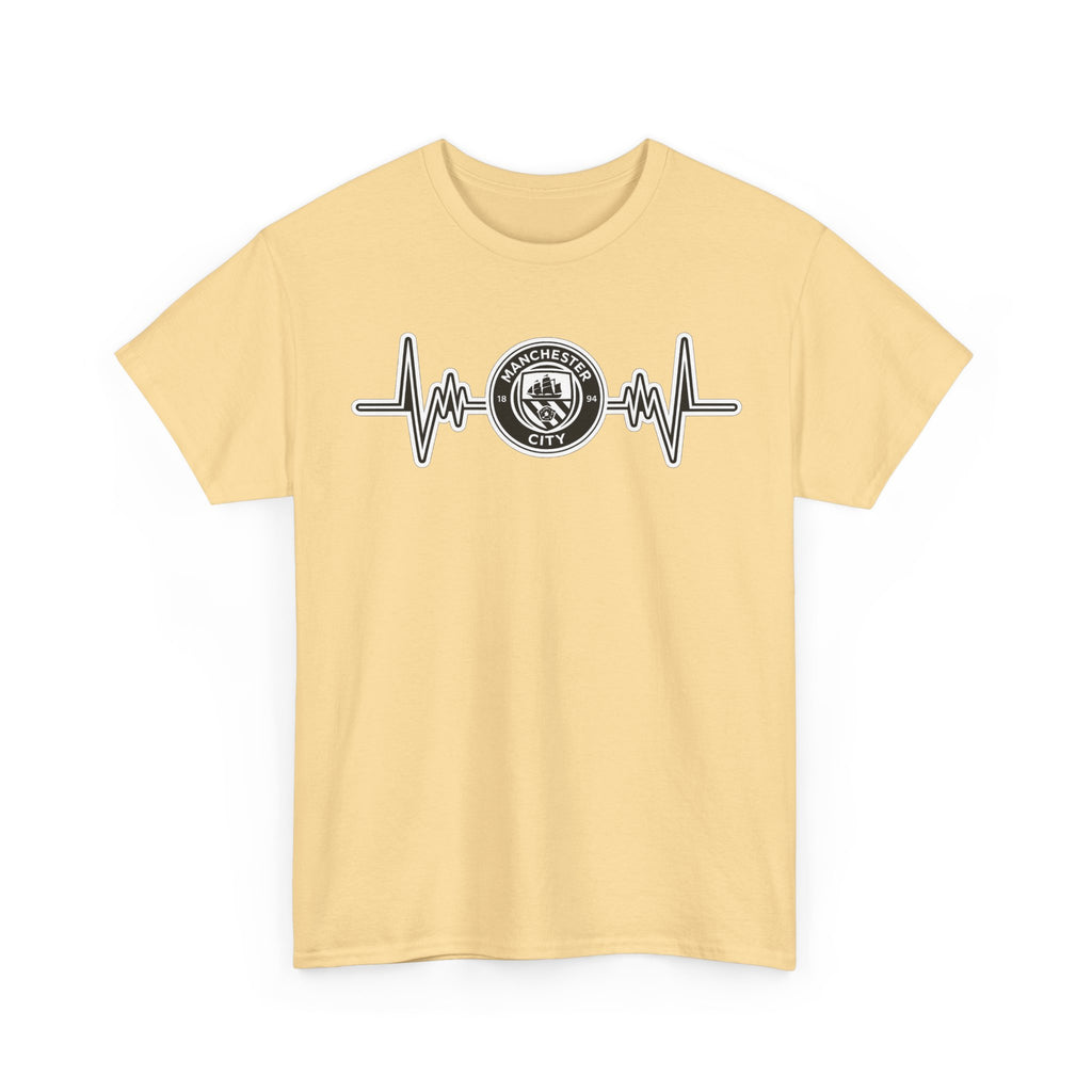 Manchester City Heartbeat Logo T-Shirt — Emergency Medical Services Pulse Tee