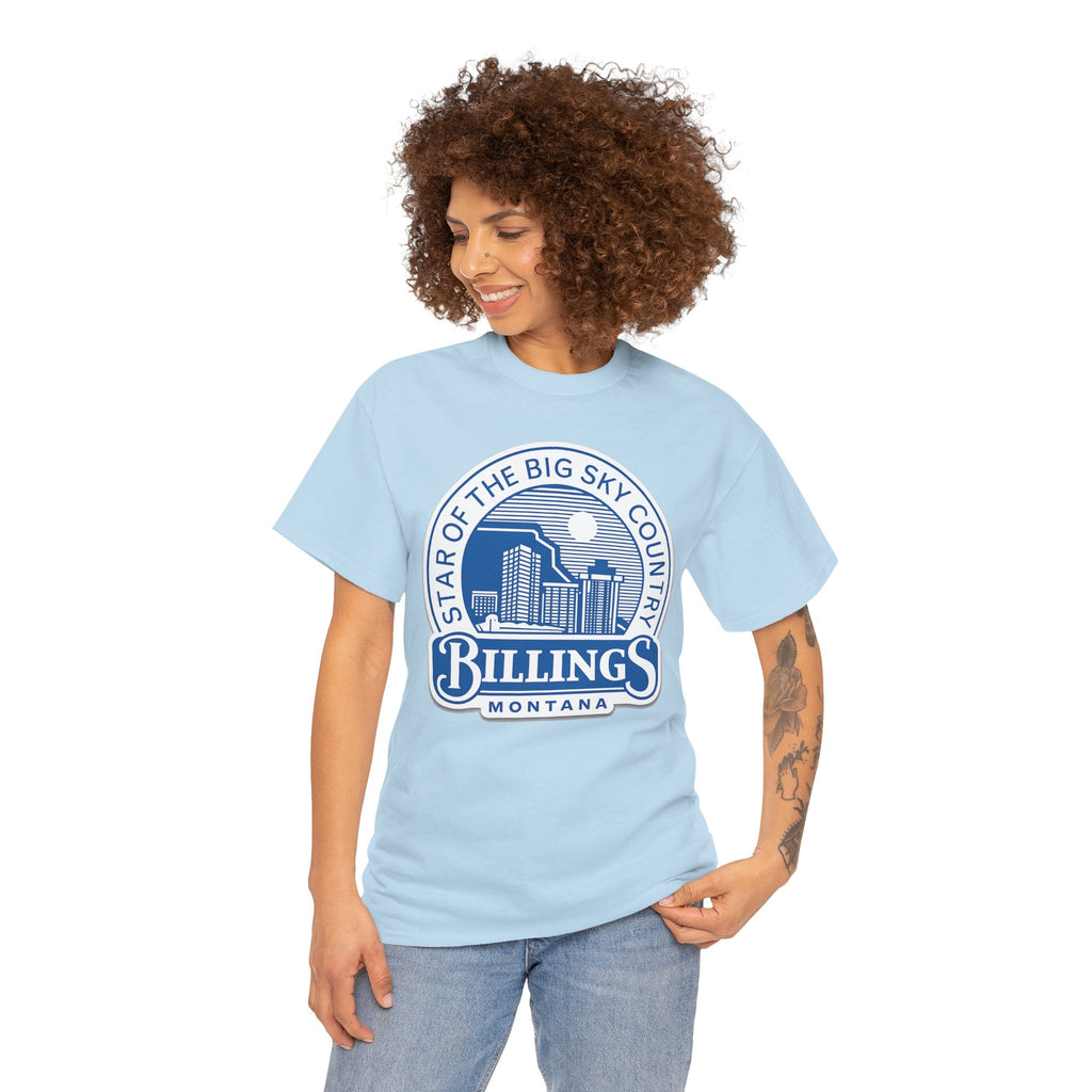 Billings Montana Tee — "Star of the Big Sky Country" Retro City Skyline T-Shirt