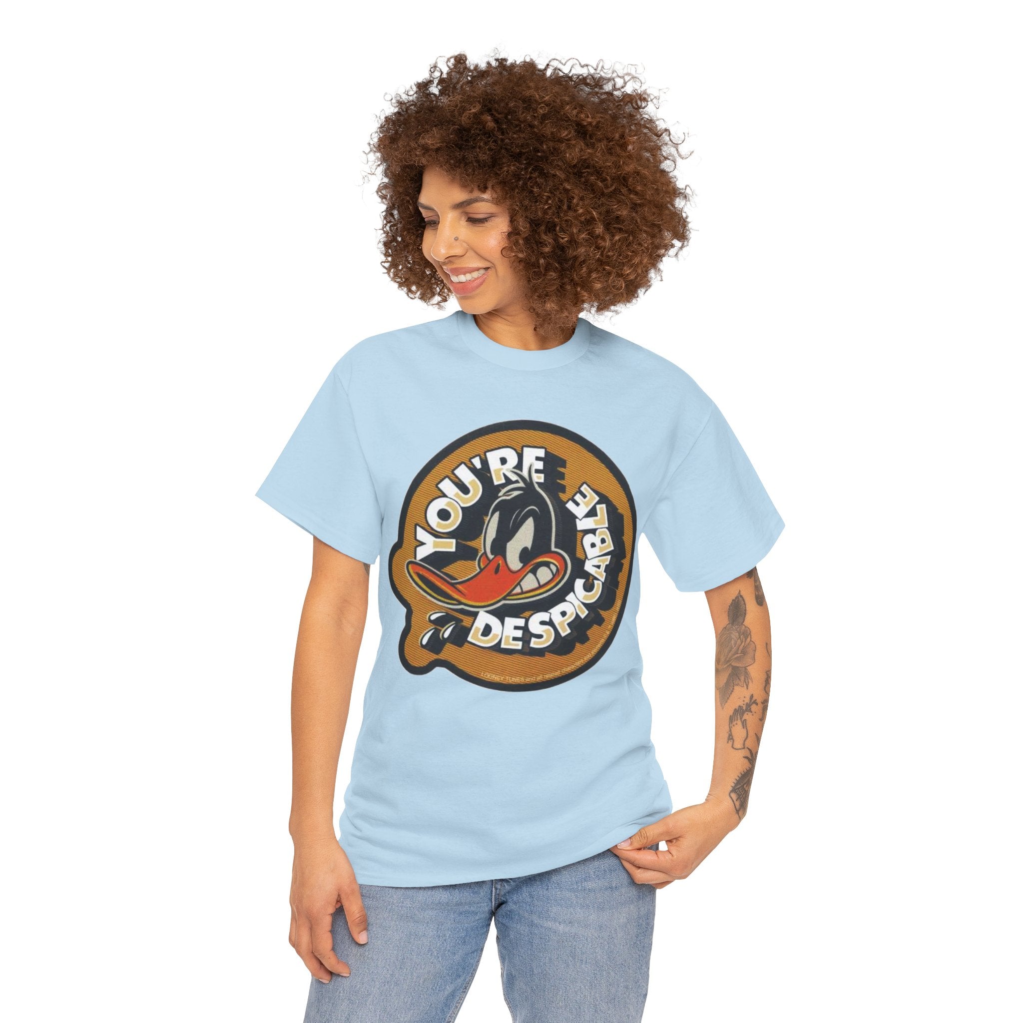 Vintage Daffy Duck Graphic Tee — “You're Despicable” Retro Cartoon Shirt