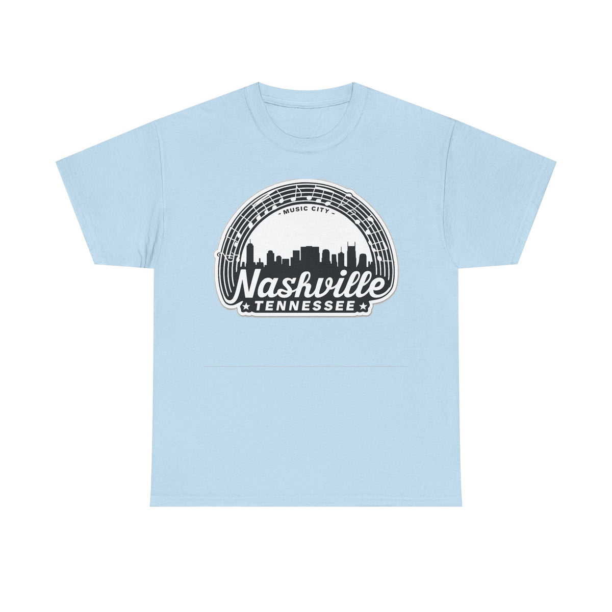 Nashville Tennessee Skyline Tee — Retro Music City Graphic Shirt