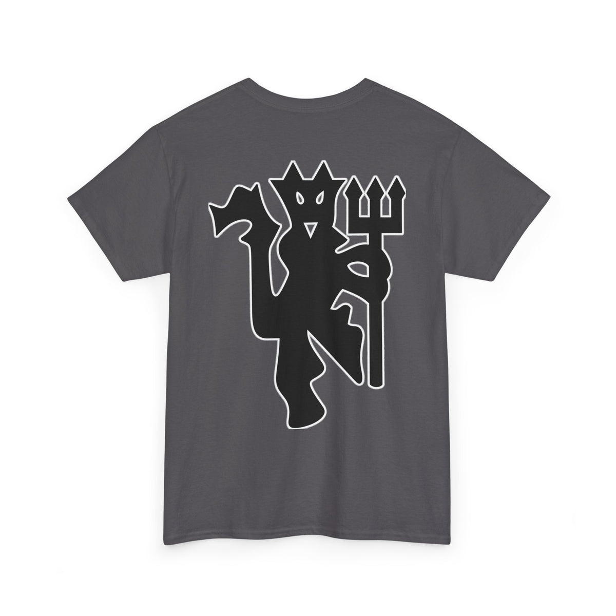 Manchester United Devil Cotton T-Shirt – Retro Trident Football Crest Tee