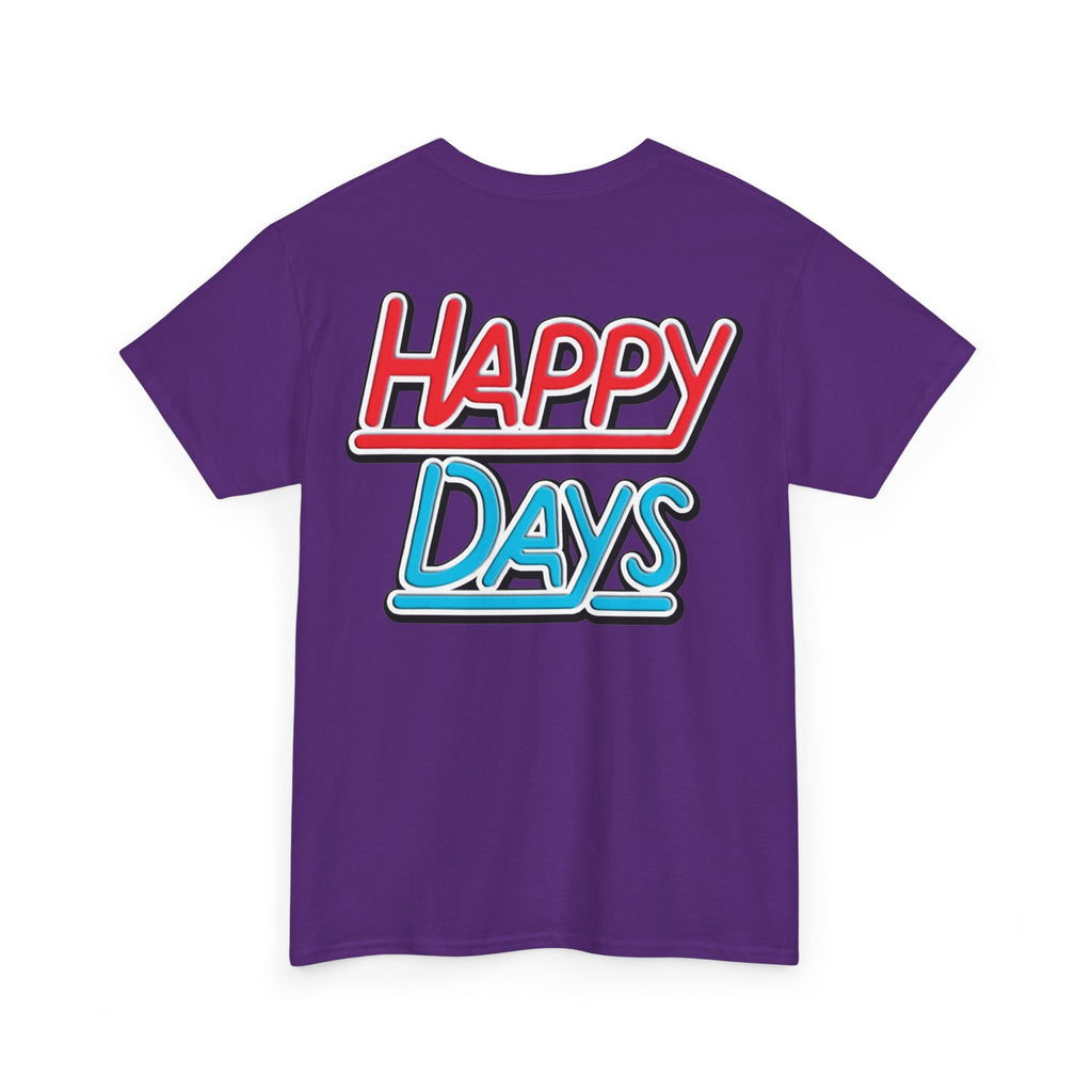 Happy Days Cast Caricature Tee — Retro 70s Sitcom Graphic T-Shirt