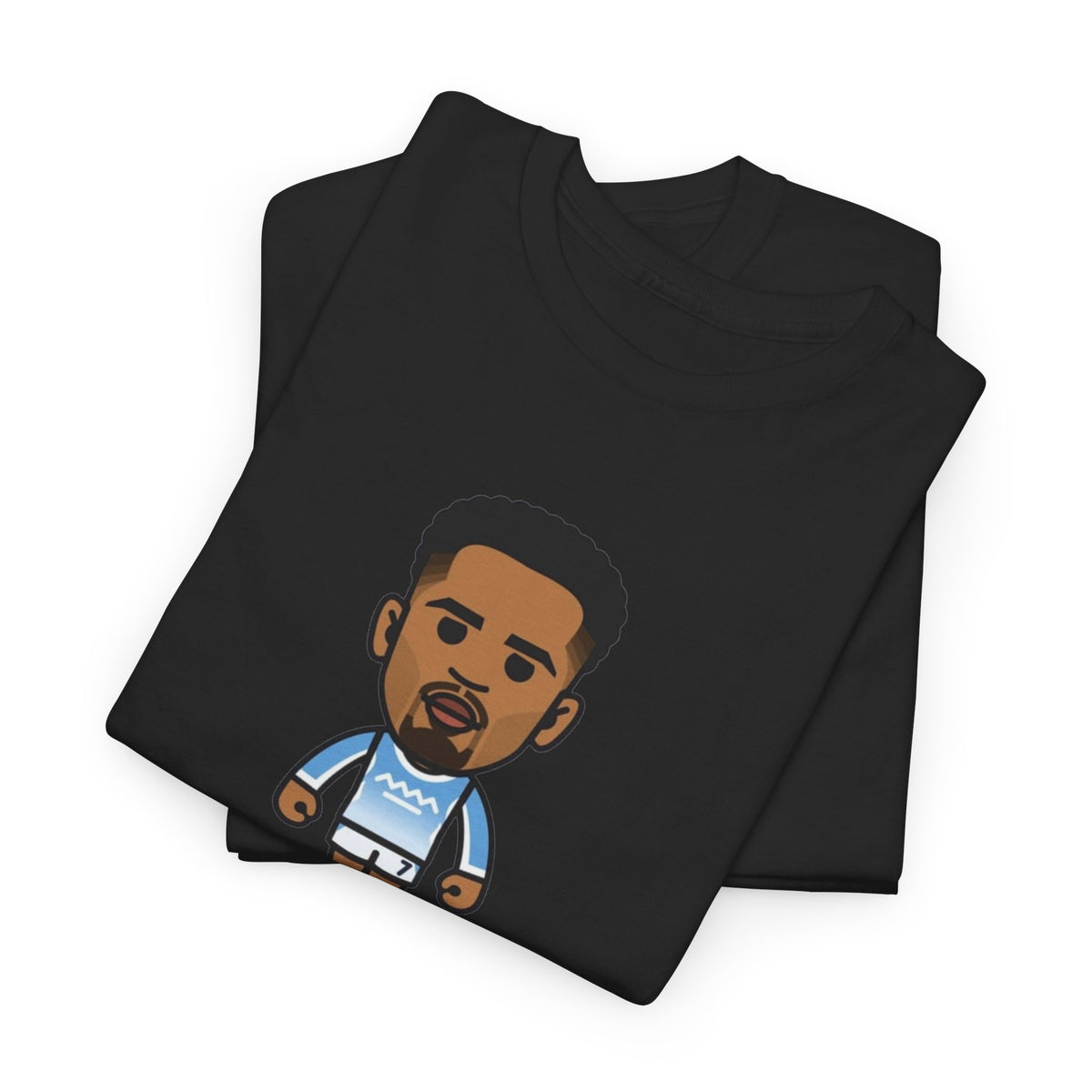 Iliman Ndiaye Manchester City Cartoon Cotton T-Shirt