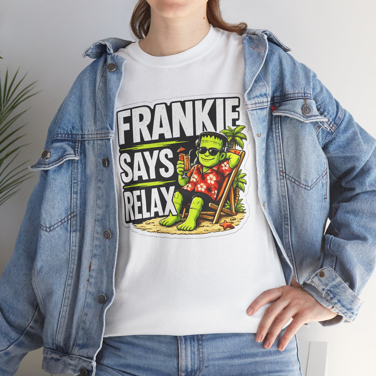 Frankie Says Relax Funny Graphic Cotton T-Shirt