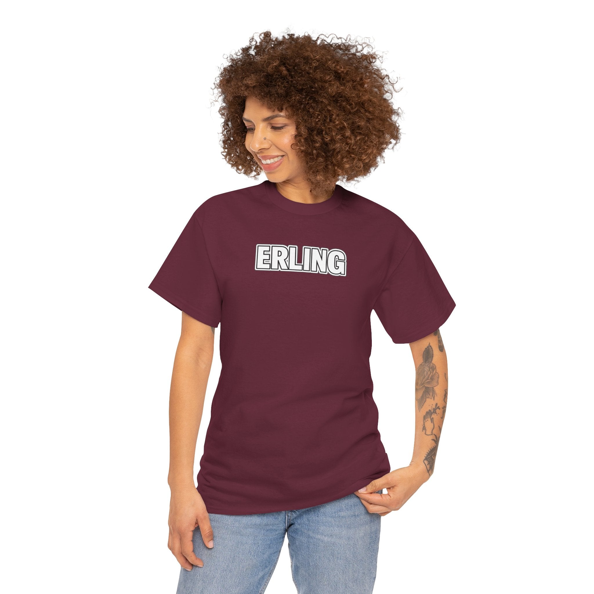 Erling Haaland Name Tee — Personalized Minimalist T-Shirt
