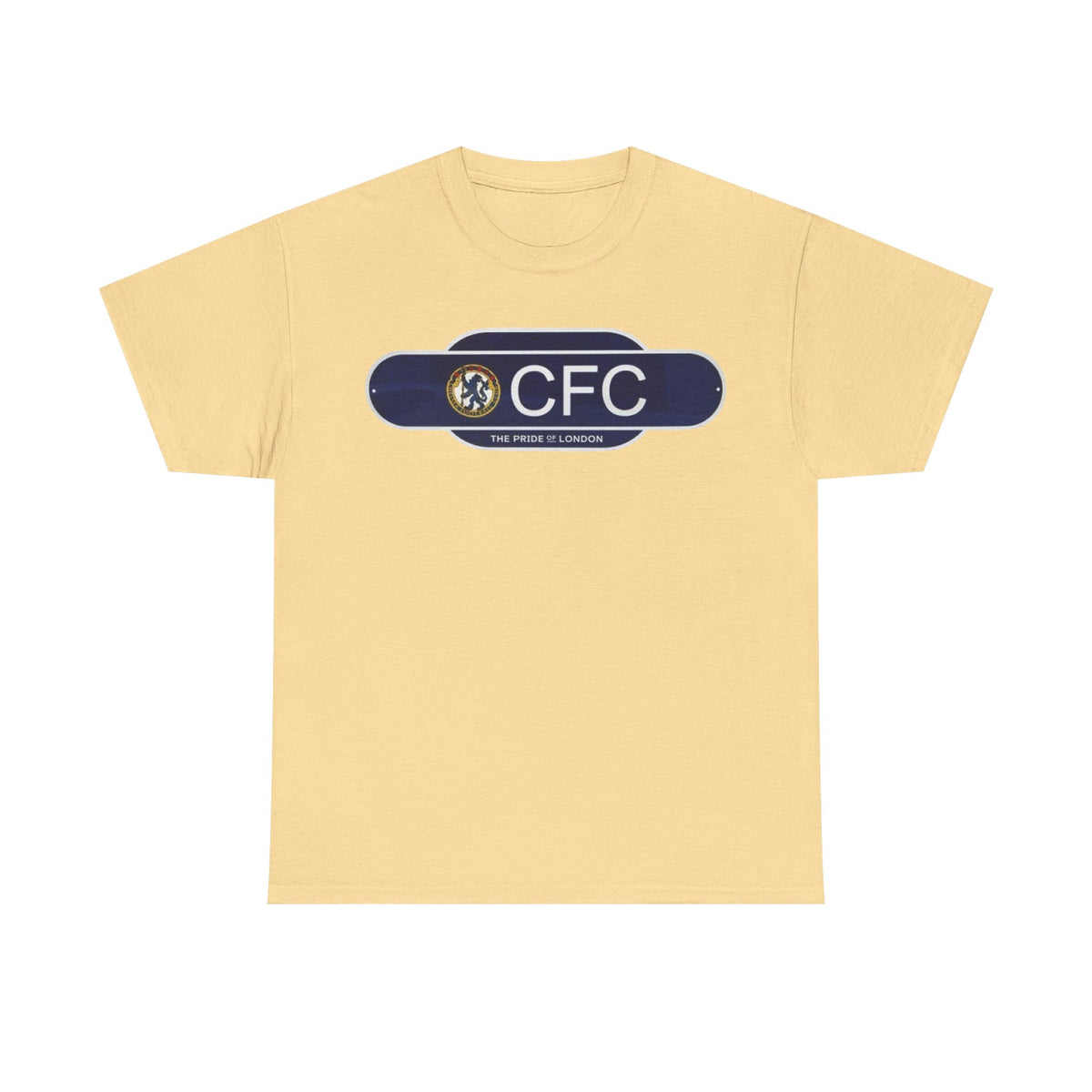 Chelsea Railway Sign Crest Logo T‑Shirt — Retro Football Badge Tee