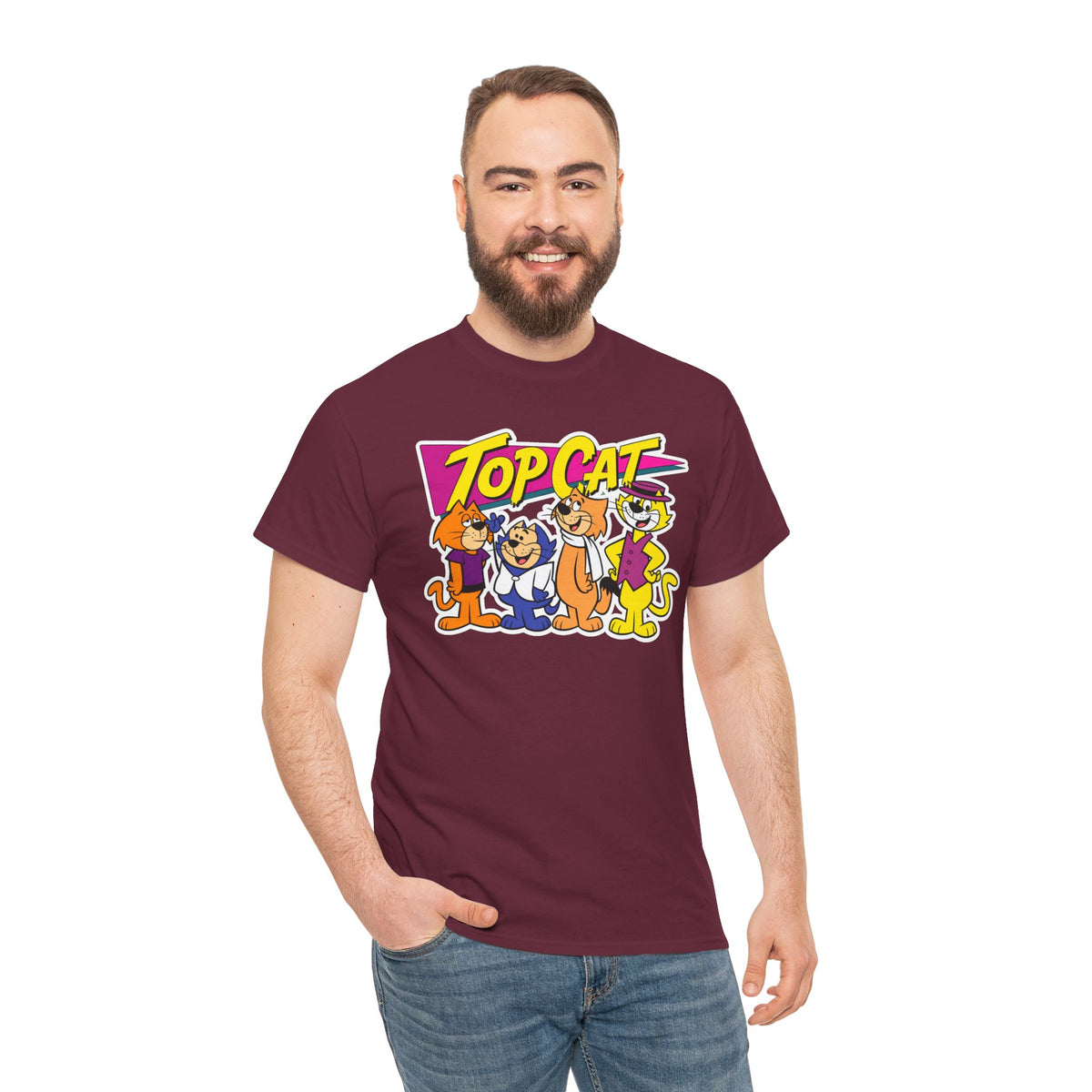 Top Cat Retro Cartoon Cotton T-Shirt / Tee