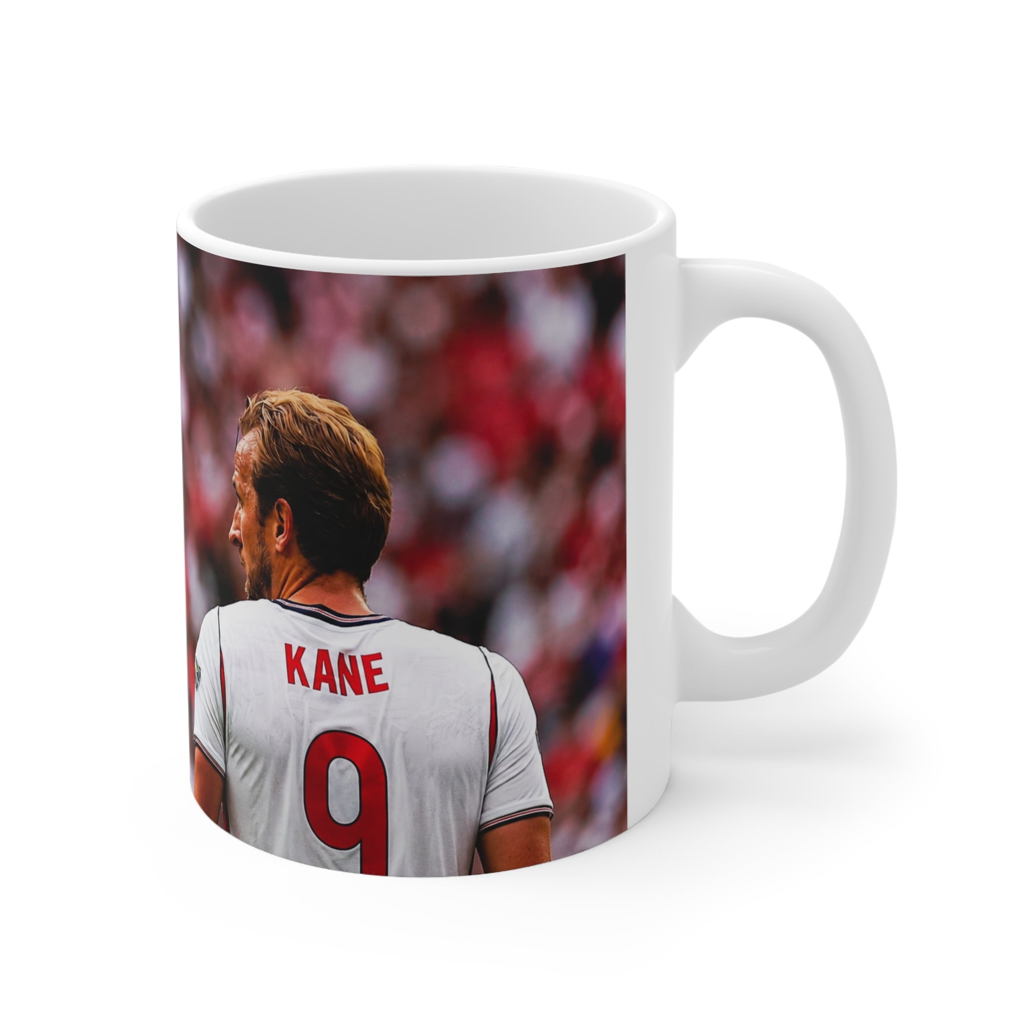 Harry Kane England Ceramic Mug — Stadium Crowd Design, 11oz & 15oz