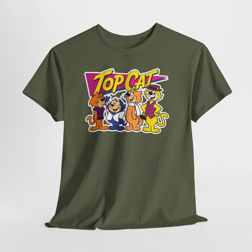Top Cat Retro Cartoon Cotton T-Shirt / Tee
