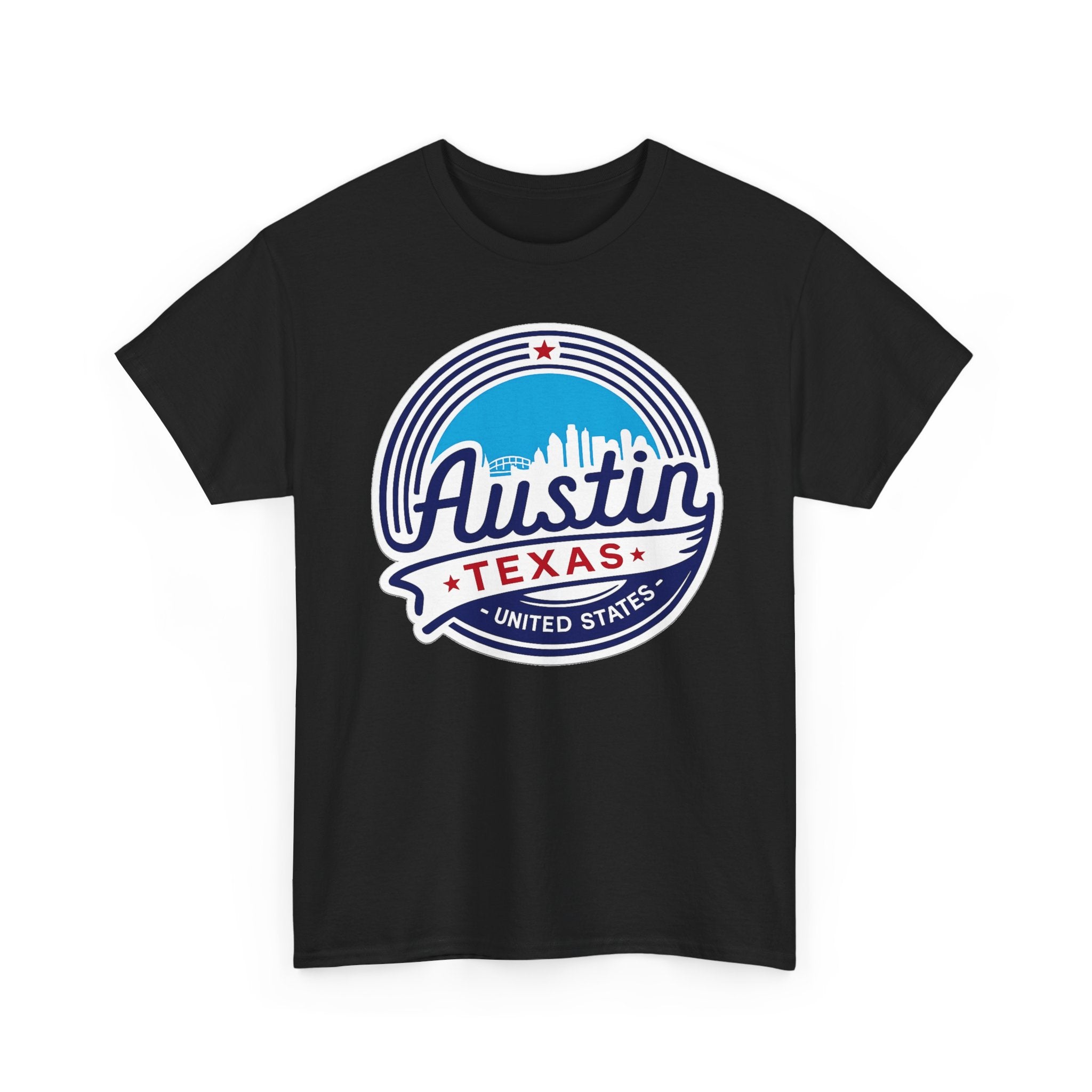 Austin Texas Retro Skyline T-Shirt — Vintage City Pride Tee