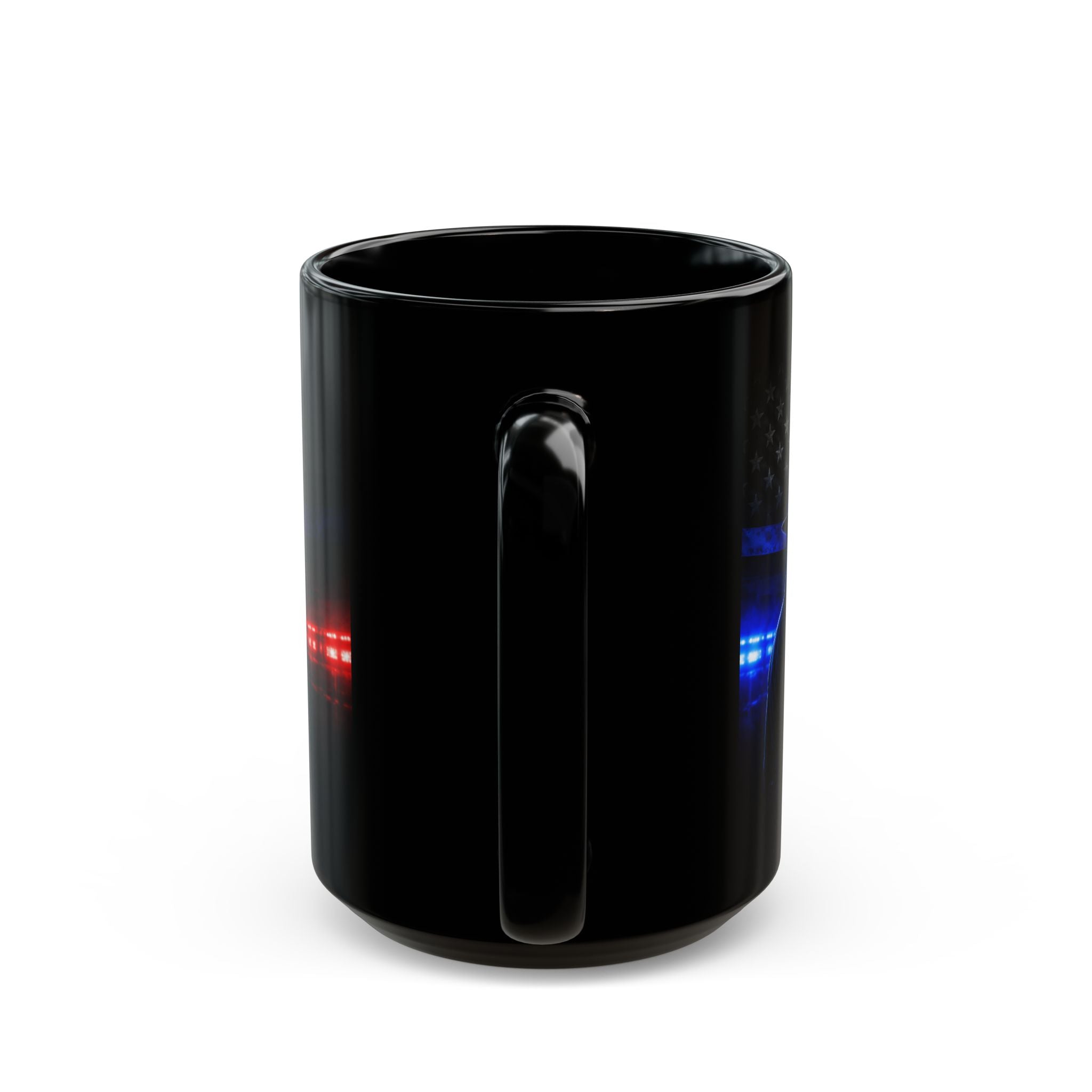 Police Trooper Mug — "Trooper Steve: Integrity in Action" Black Coffee Cup (11oz/15oz)