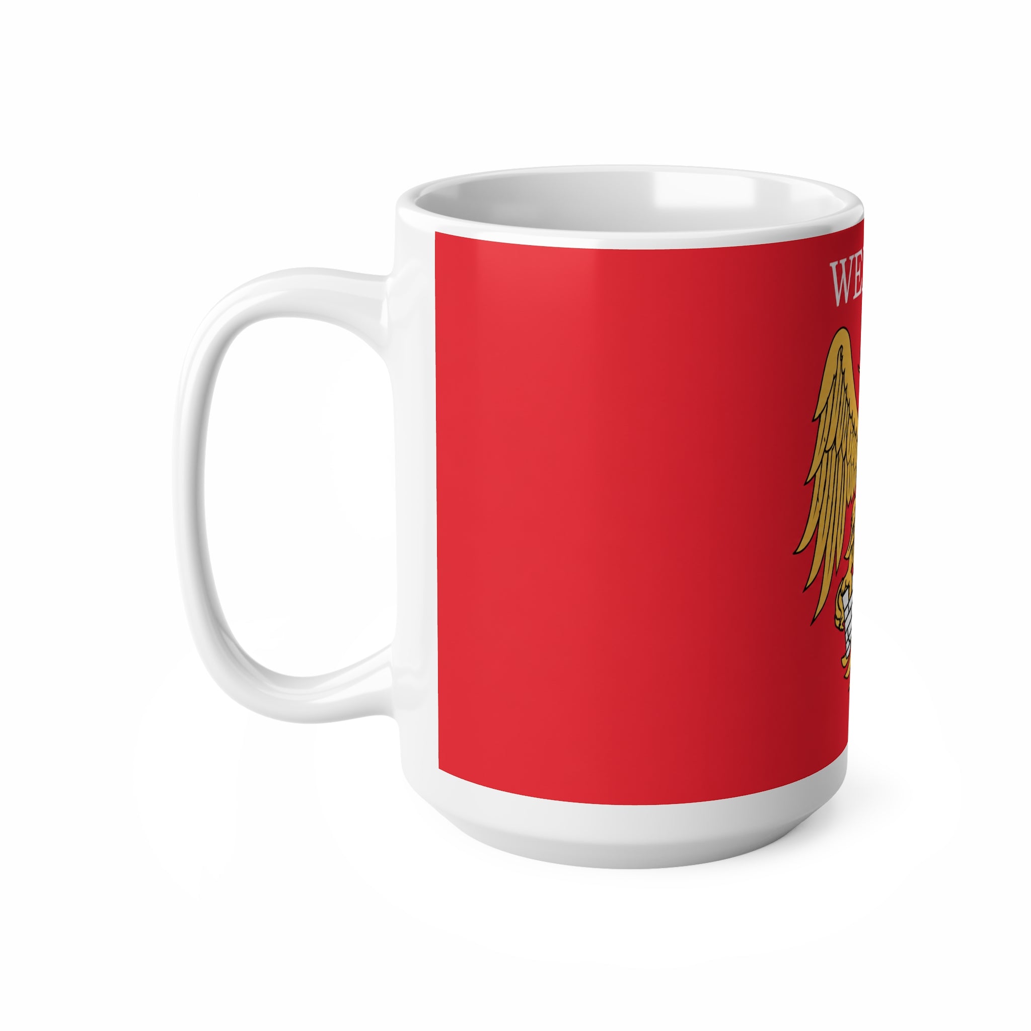 Manchester United Wembley 1958 Crest Ceramic Coffee Mug — Vintage Football Emblem, 11oz/15oz