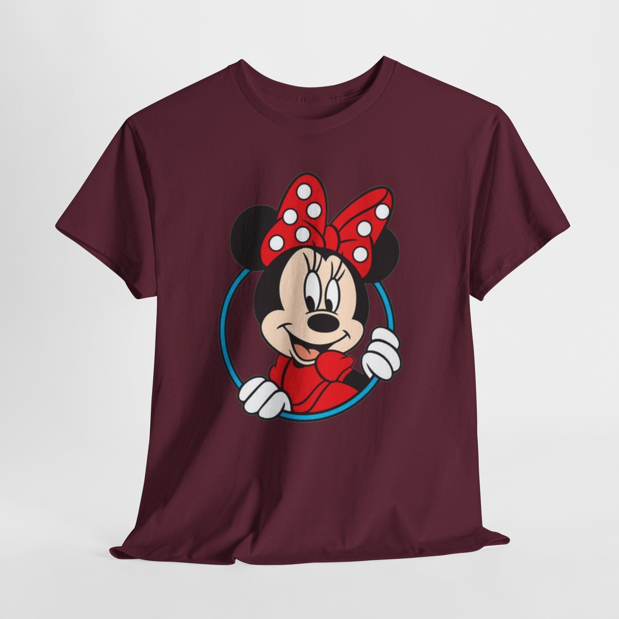 Minnie Mouse Retro Peeking Cotton T-Shirt / Tee