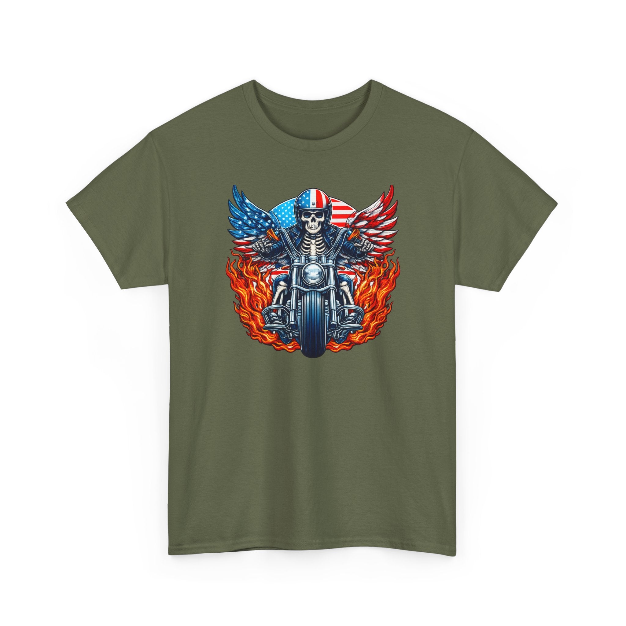 Biker Skull Motorcycle Tee — Sons of Tradition Archangels Chapter Graphic Shirt