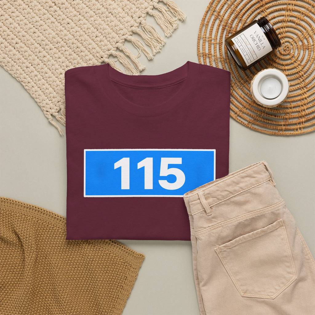 Manchester City 115 Inspired Minimalist Graphic Cotton T-Shirt