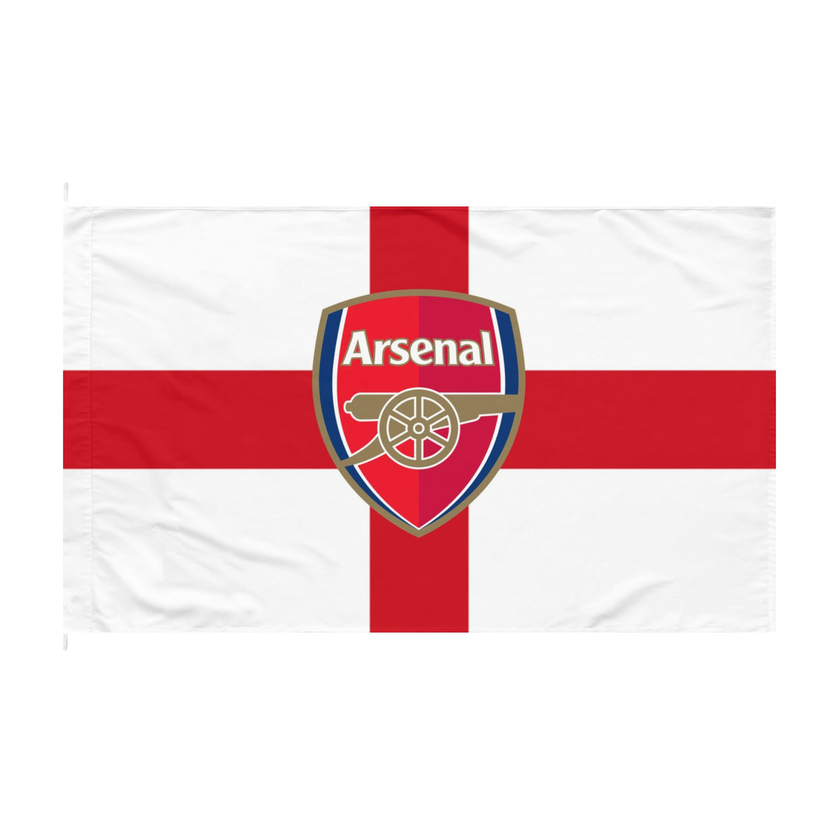 Arsenal England Cross Double-Sided Fan Flag