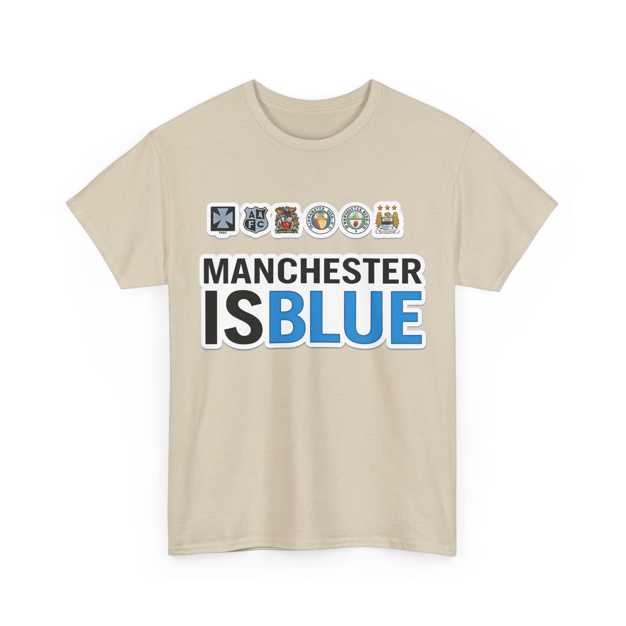 Manchester Is Blue Tee — Manchester City Supporter T-Shirt