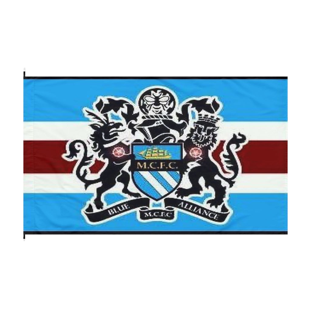 Manchester City Blue Alliance Double-Sided Fan Flag