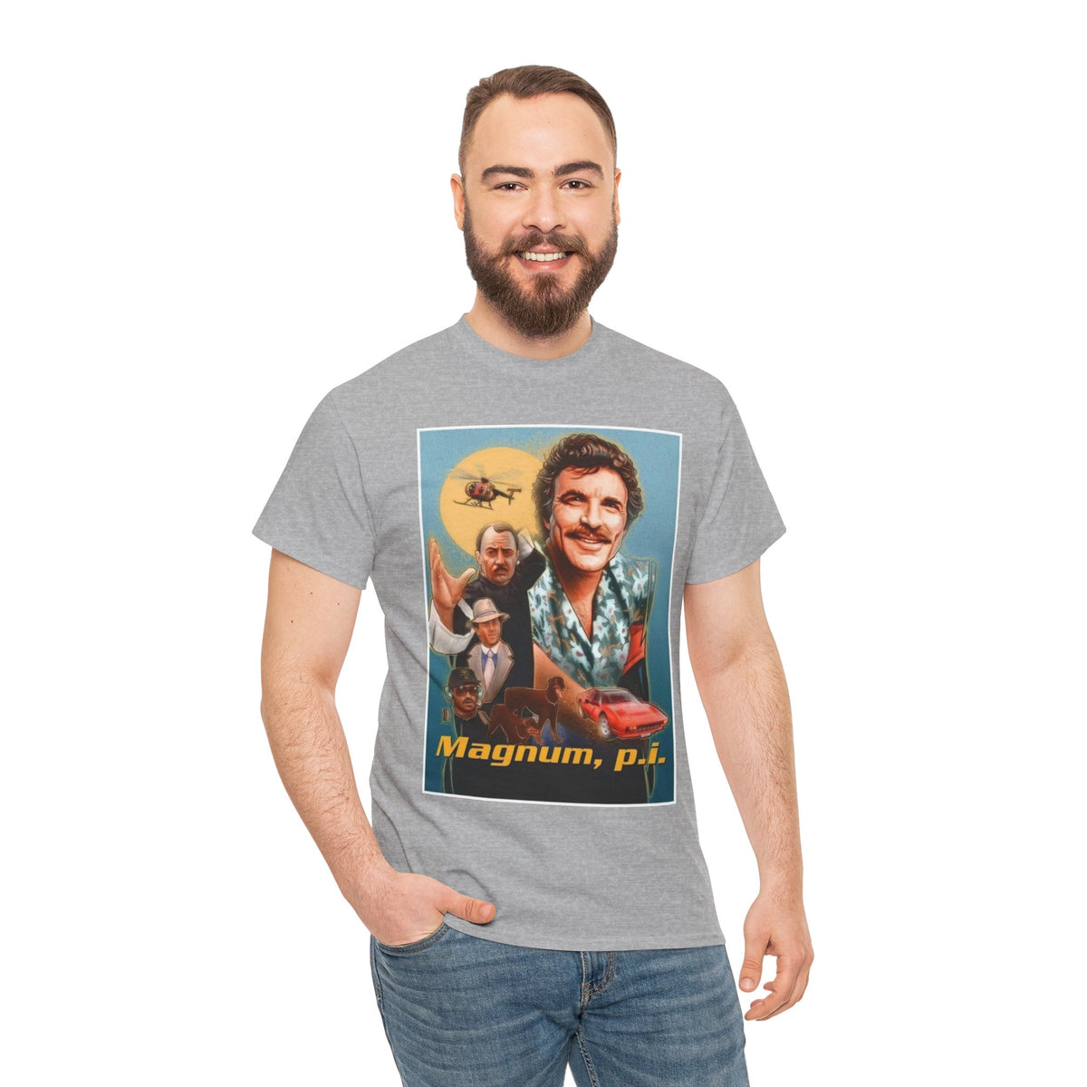 Magnum, P.I. Retro TV Show Inspired Cotton T-Shirt