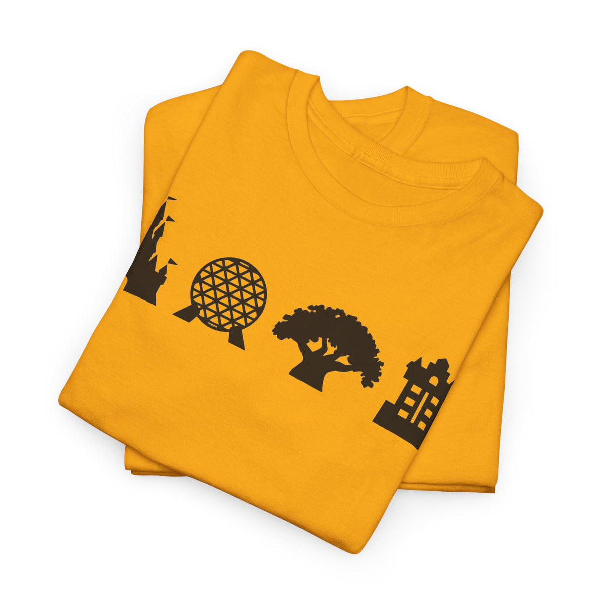 WDW theme parks Silhouettes Unisex Heavy Cotton Tee