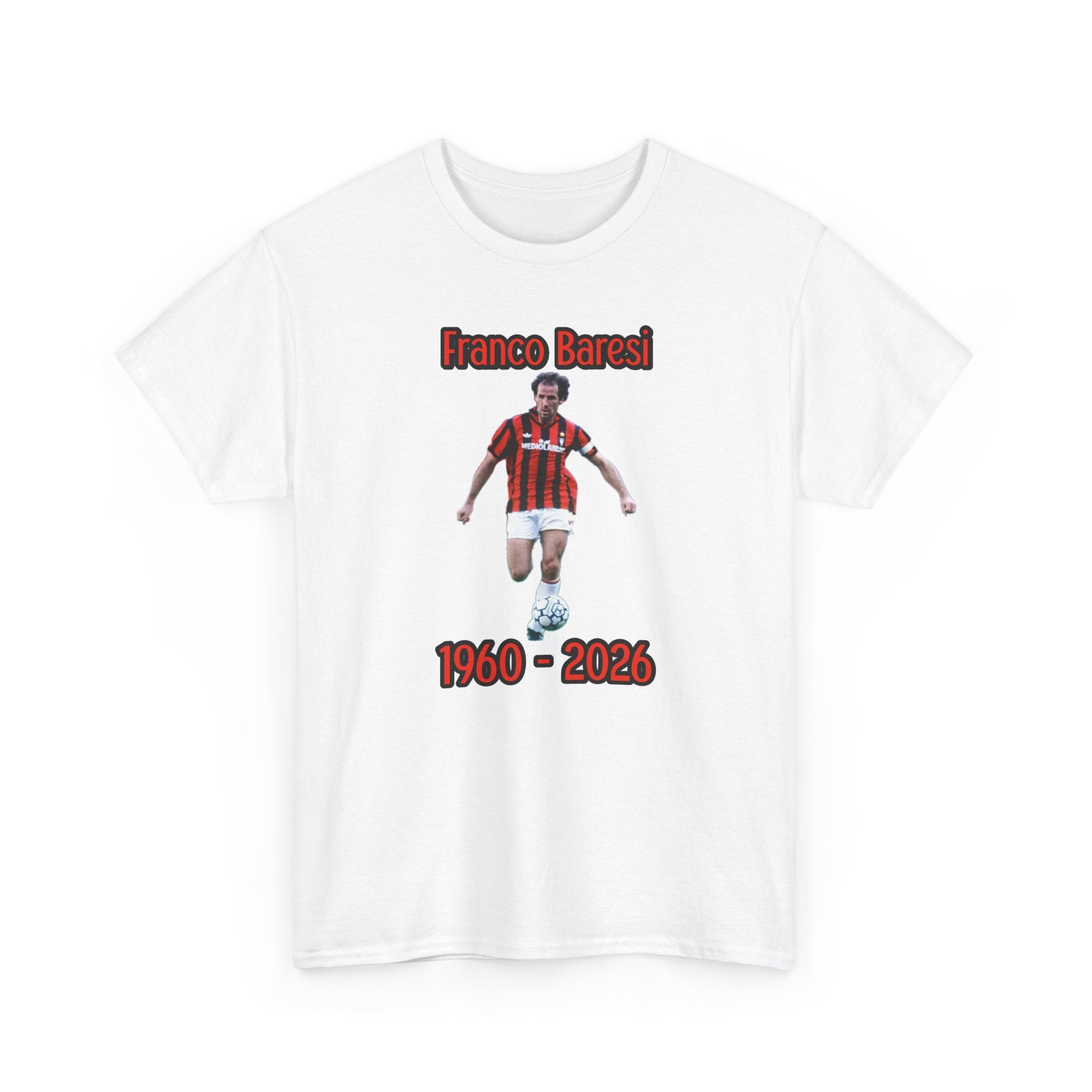 Franco Baresi 1960–2023 Memorial Soccer Tribute Tee