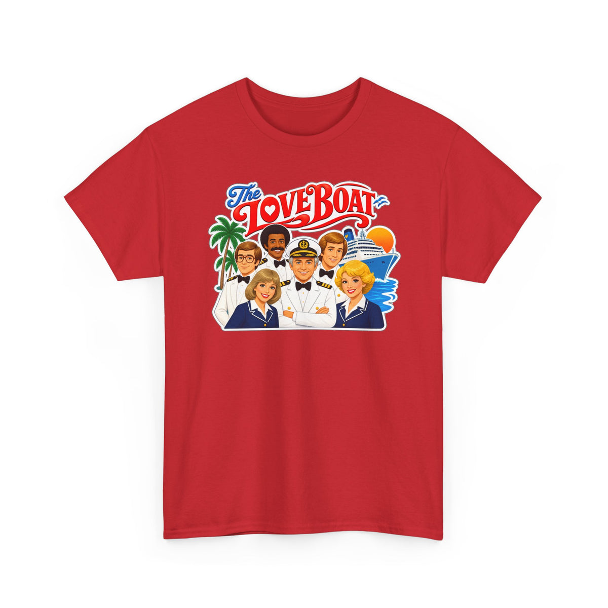 The Love Boat Crew Cotton T-Shirt — Retro TV Cruise Logo Tee