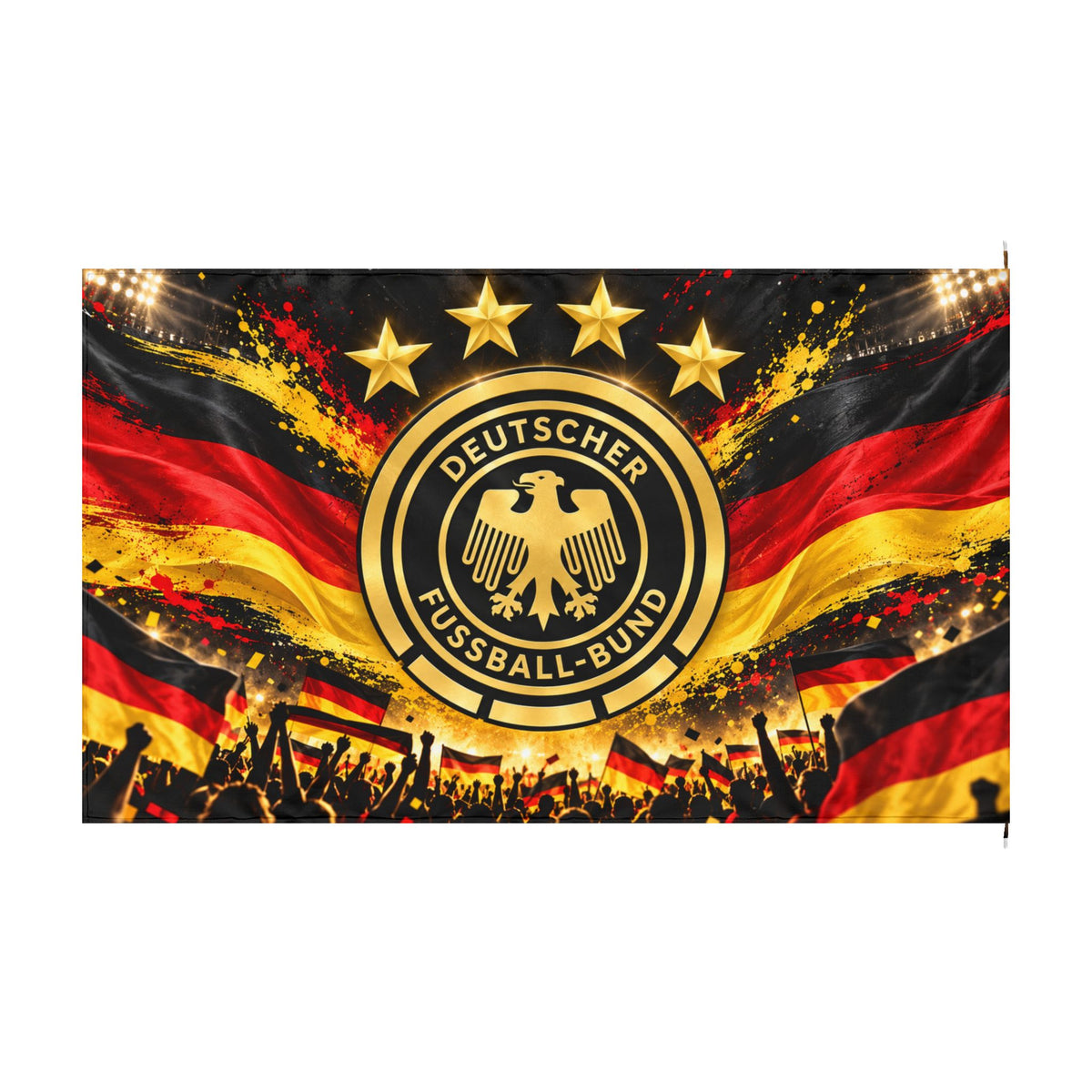 Germany Football Flag – Deutscher Fussball-Bund Double-Sided Fan Banner