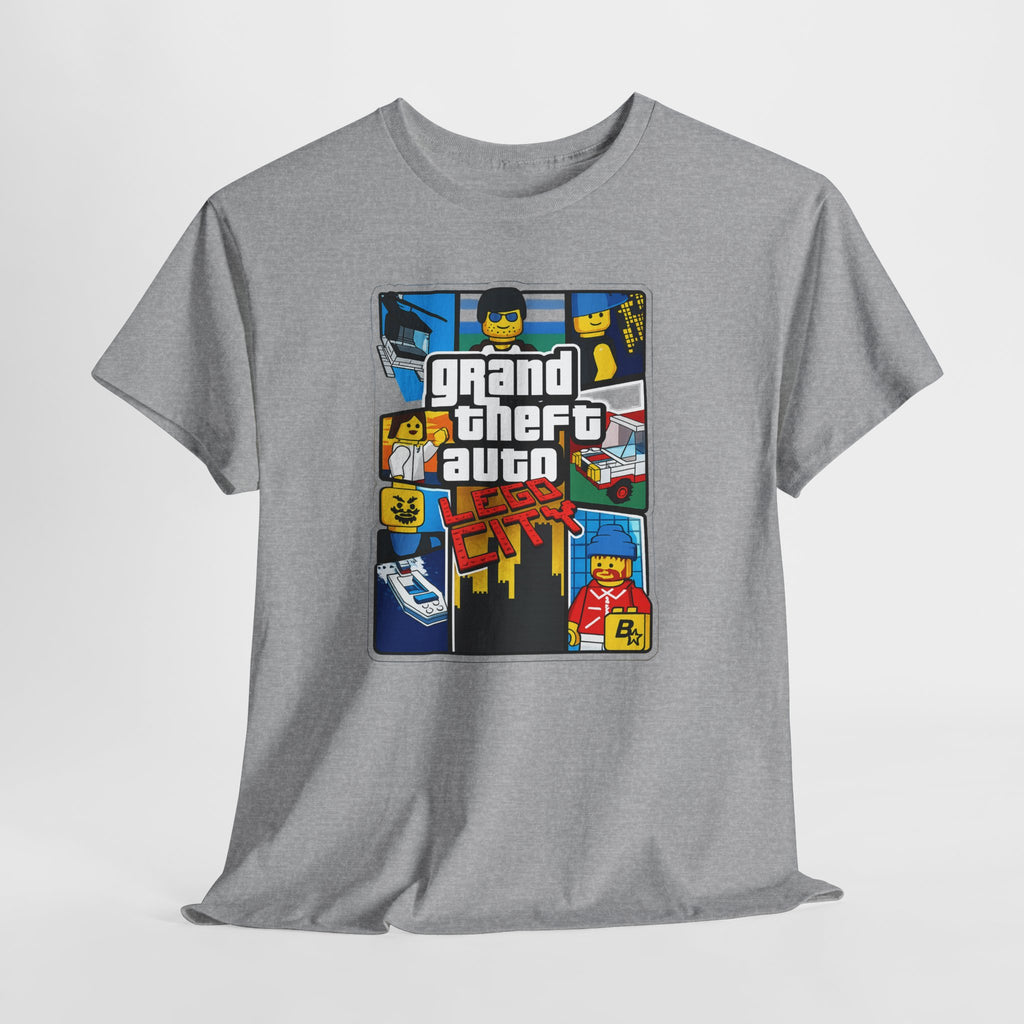 GTA Lego City Retro Block-Style 'Grand Theft Auto' Graphic Tee