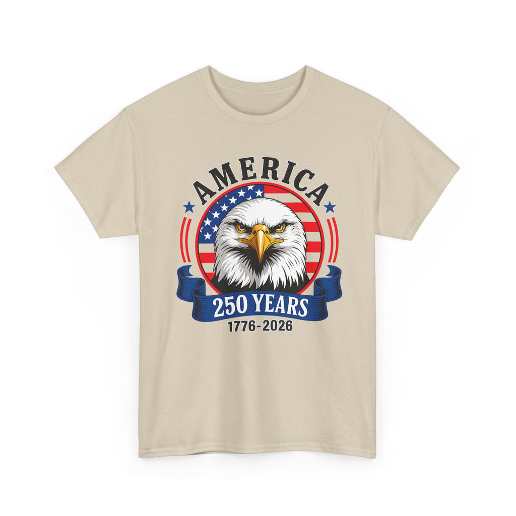 America 250 Years T-Shirt – Bald Eagle 1776–2026 Patriotic Tee