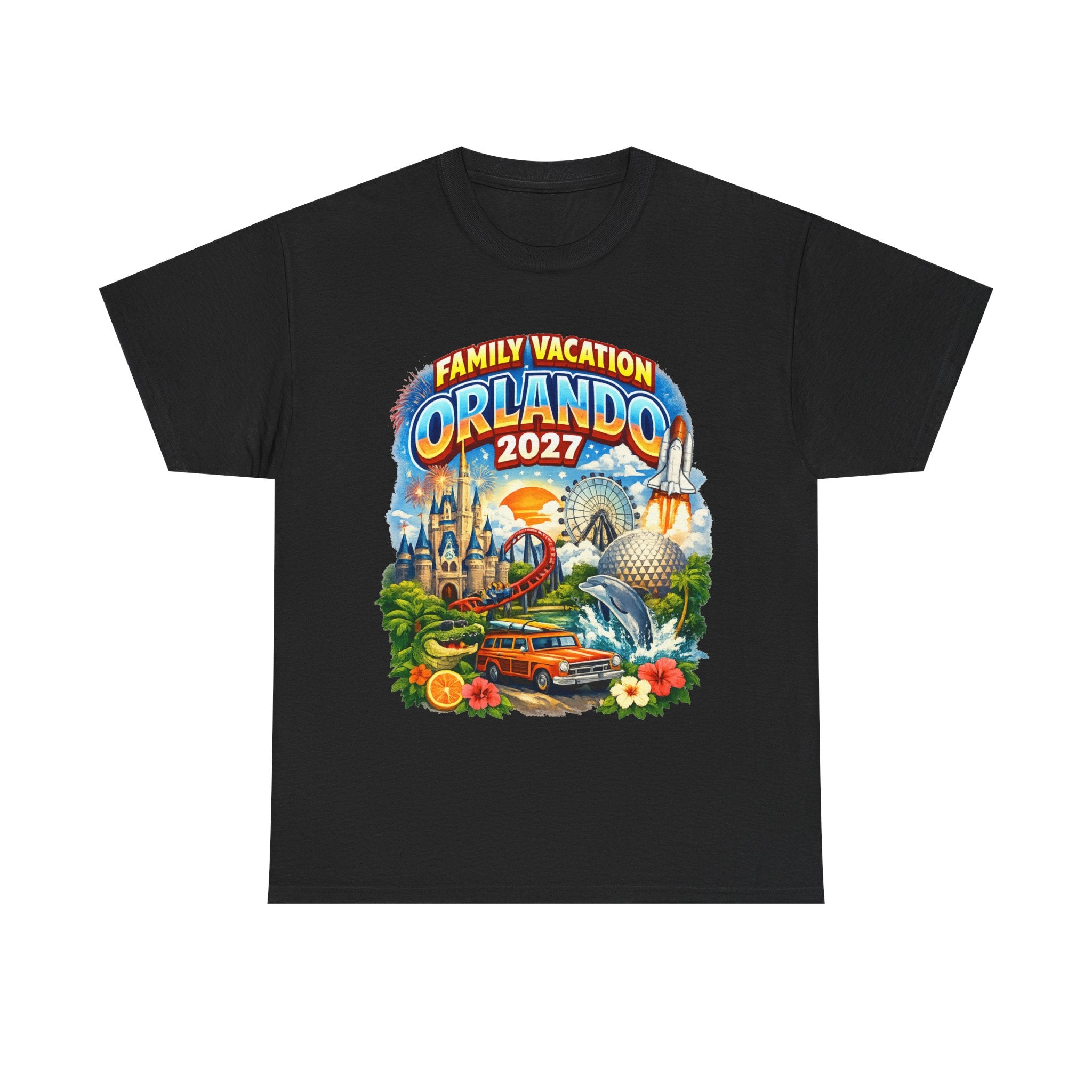 Orlando 2027 Family Vacation T-Shirt — Retro Theme Park Souvenir Tee