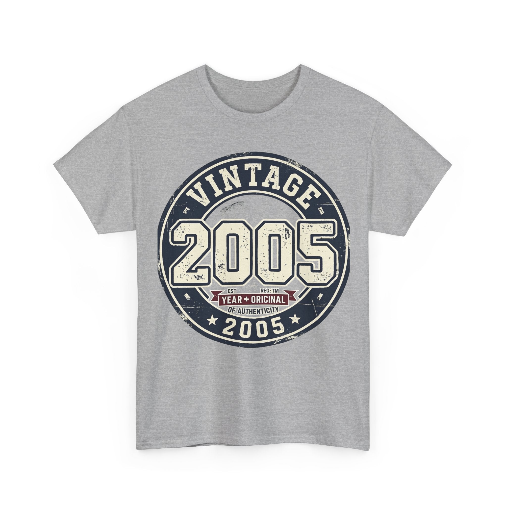 Vintage 2005 T-Shirt — Retro Birth Year Graphic Tee
