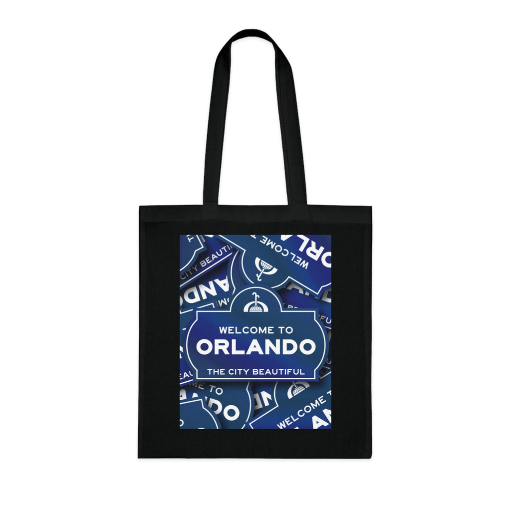 Orlando Souvenir Tote Bag – "Welcome to Orlando" City Beautiful Cotton Shopper