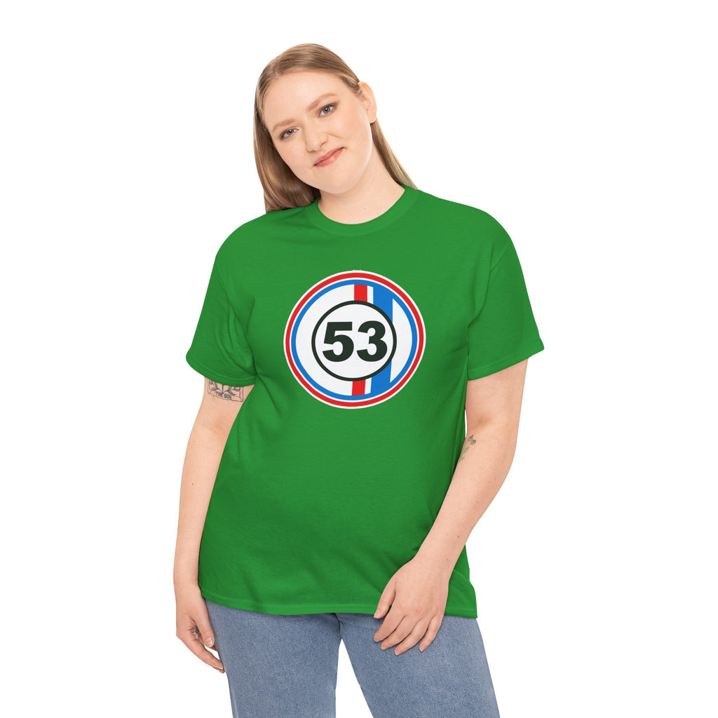 Racing Stripe Number 53 Cotton T-Shirt / Tee