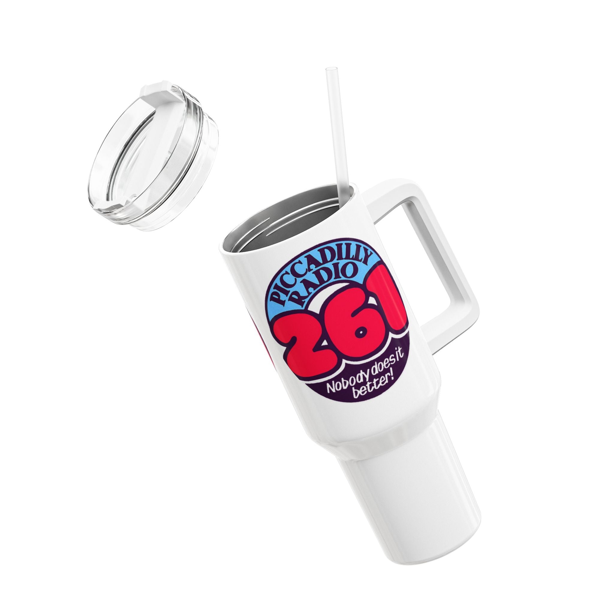 Piccadilly Radio 261 40oz Tumbler — 'Nobody Does It Better' Travel Cup