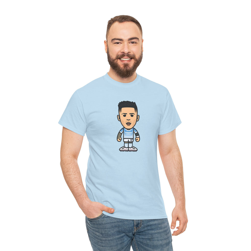 Enzo Fernandez Manchester City Cartoon Cotton T-Shirt