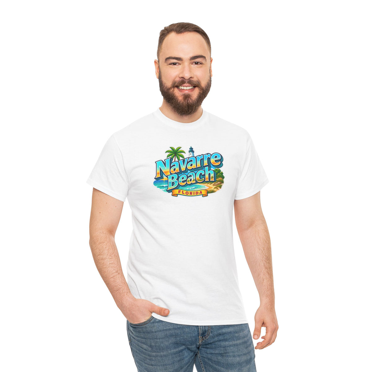 Navarre Beach Florida T-Shirt – Retro Tropical Vacation Tee