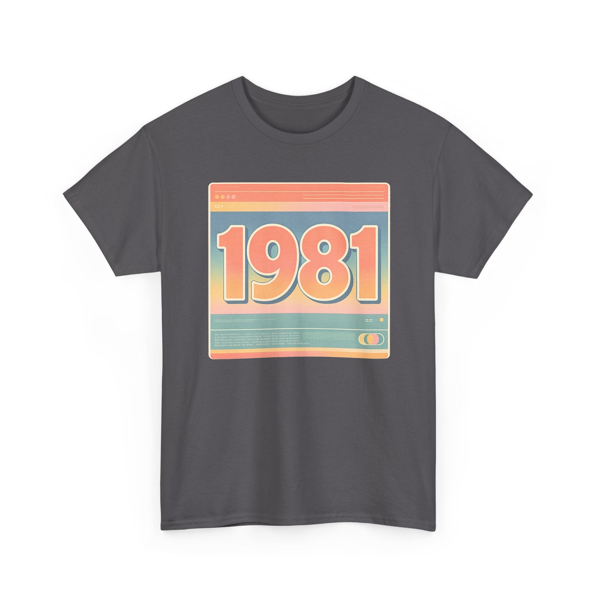 Vintage 1981 Retro Tee — 40th Birthday Gift Shirt
