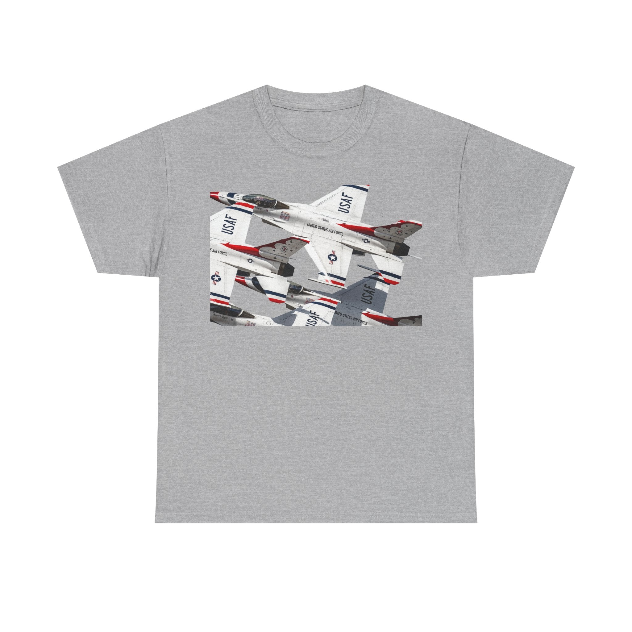 Thunderbirds Jet Formation T‑Shirt — Military Aviation Fighter Jets Tee