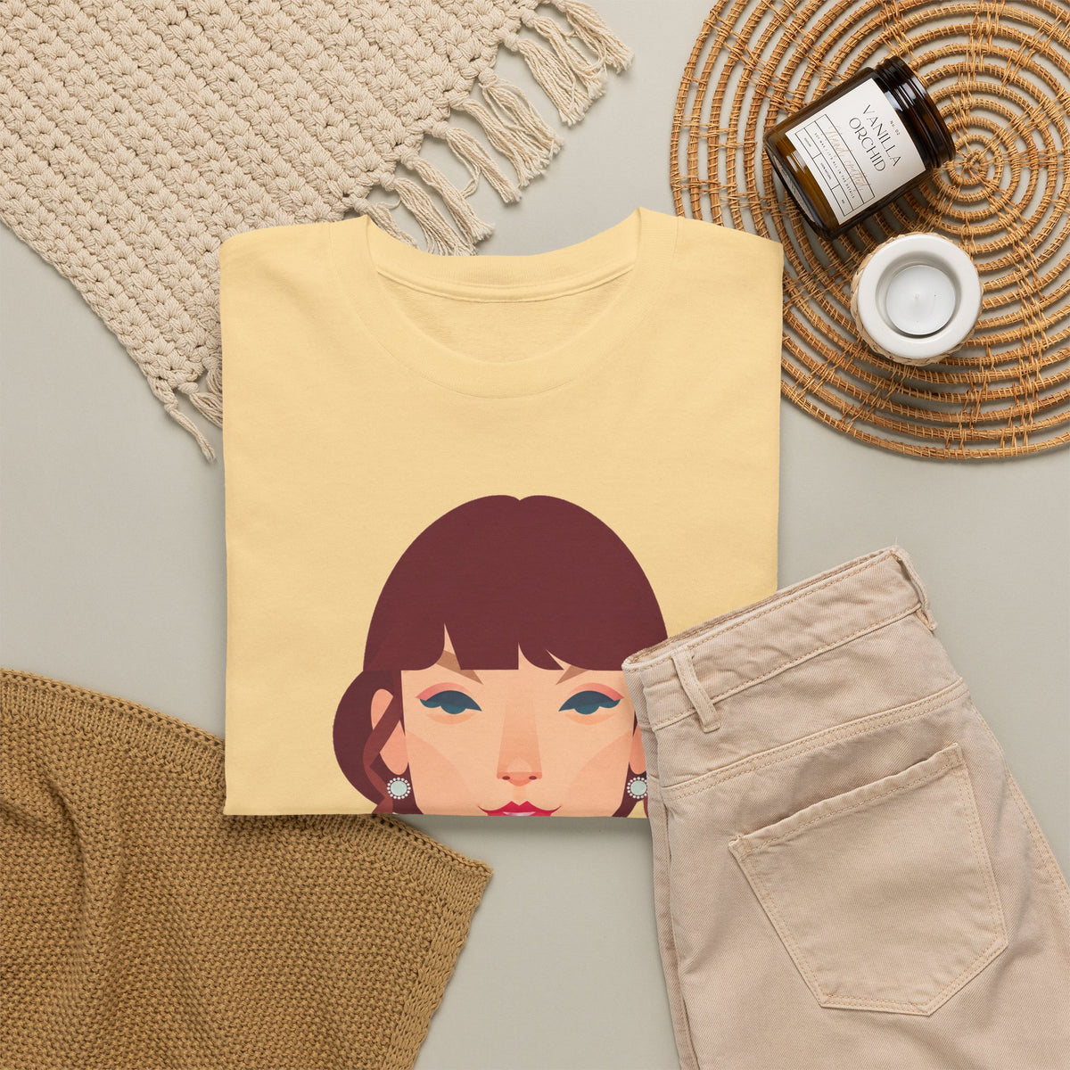 T Swift Illustration Cotton T-Shirt