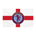 Aston Villa St George Cross Flag — Double-Sided Football Supporter Banner