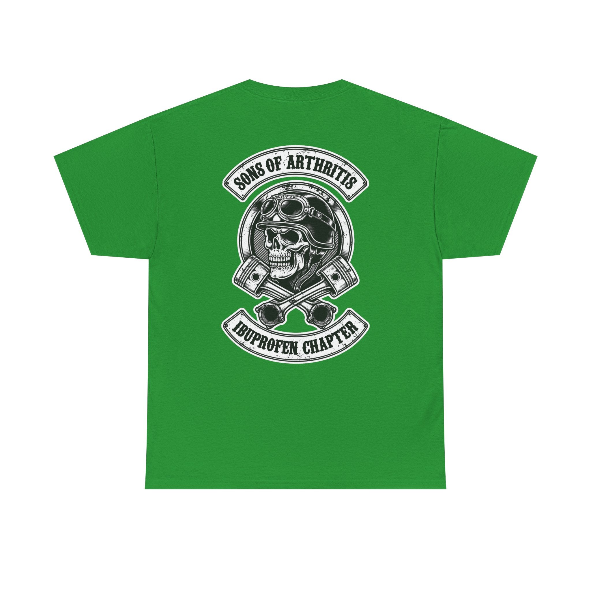 Sons of Arthritis Tee — Humorous Biker Skull "Ibuprofen Chapter" T-Shirt