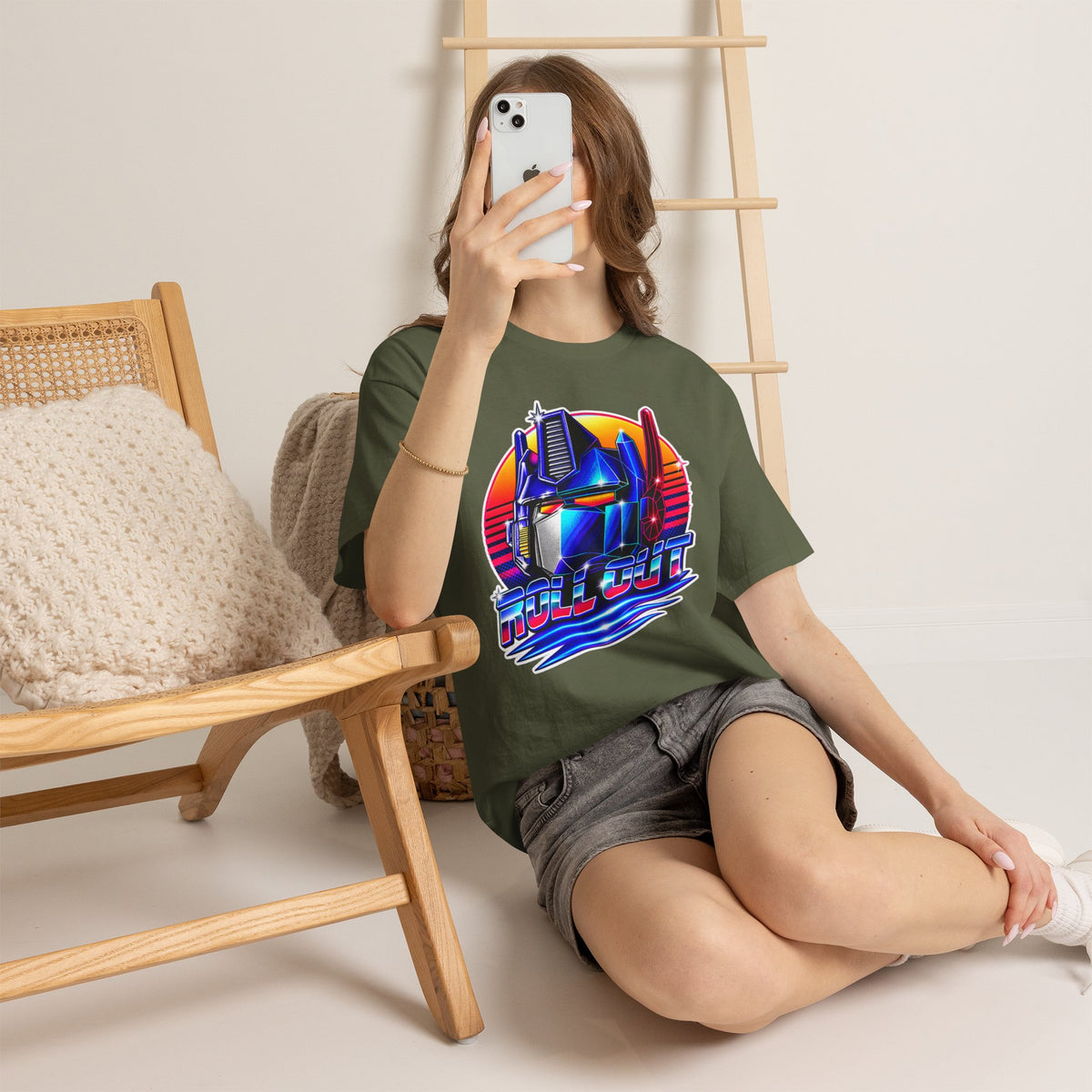 “Roll Out” Optimus-Inspired Graphic Transformers Cotton T-Shirt