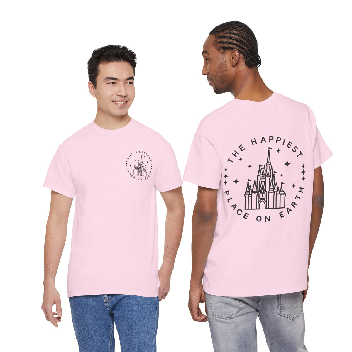 The Happiest Place on Earth Castle Graphic Cotton T-Shirt
